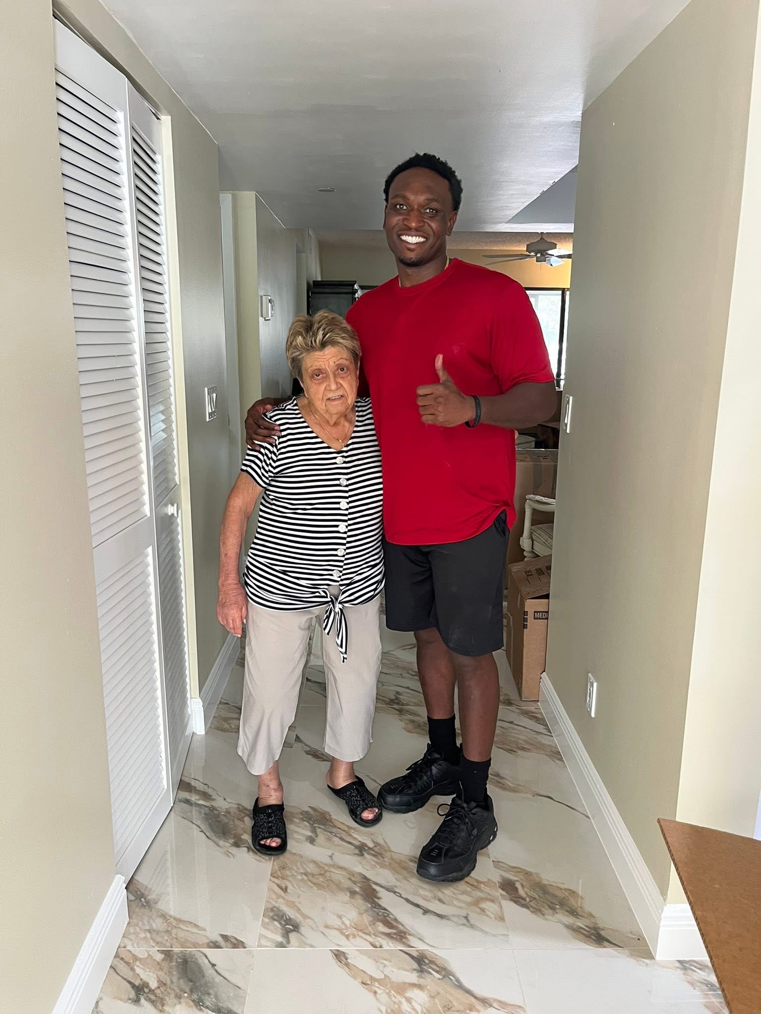 Professional moving crew at work in Palm Beach County