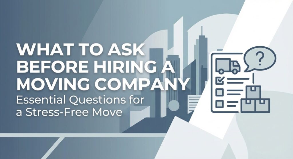 What to Ask Before Hiring a Moving Company