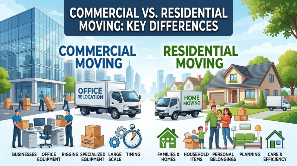 Commercial vs. Residential Moving: Key Differences