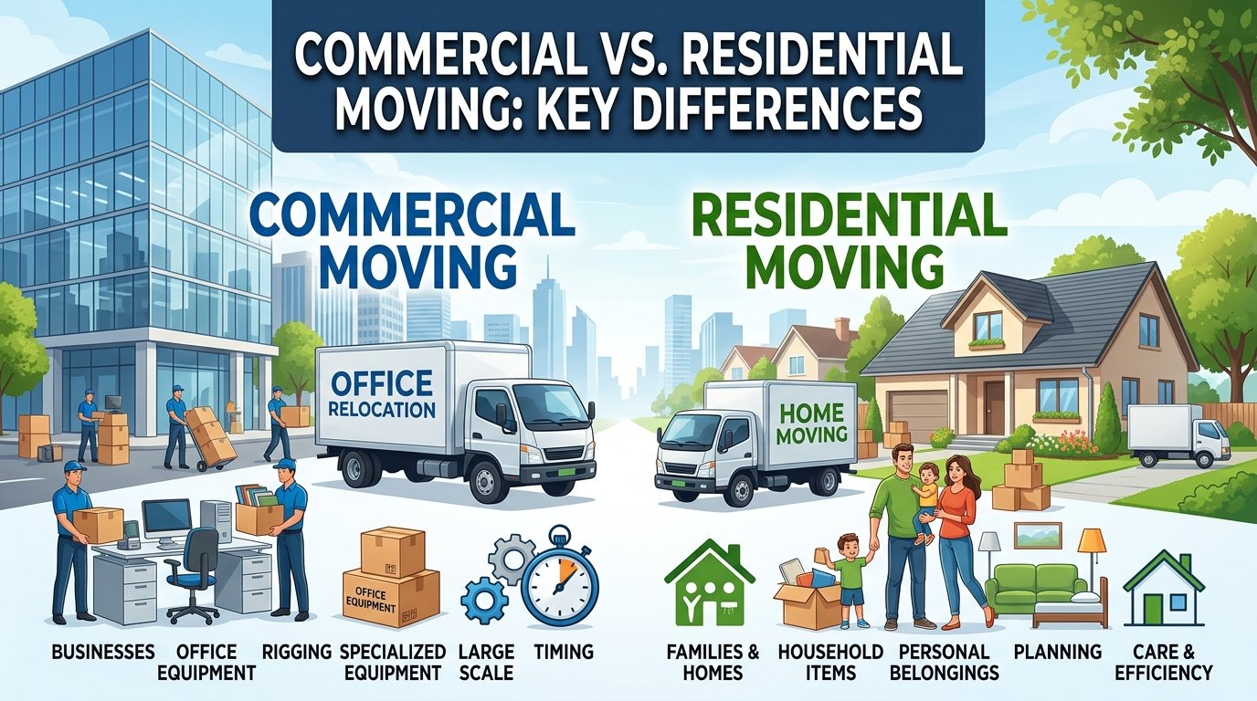 Commercial vs. Residential Moving: Key Differences